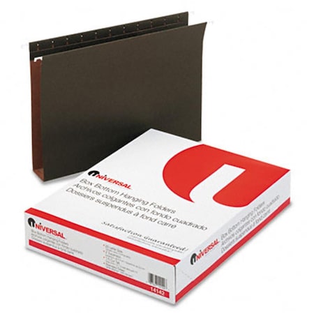 Coolcrafts 2in. Capacity Box Bottom Hanging Folder- Standard Green - Letter CO3364697